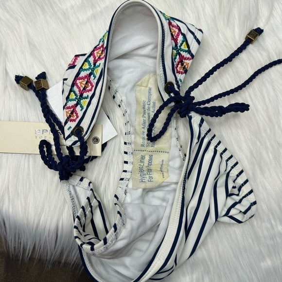 NWT Sperry Top Sider Embroidered String Bikini Bottom XS - Picture 8 of 9